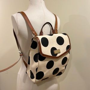 ⭐️ Brahmin Polka Dot Leather Bag Backpack